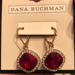 NWT Red Earrings with Rhinestones